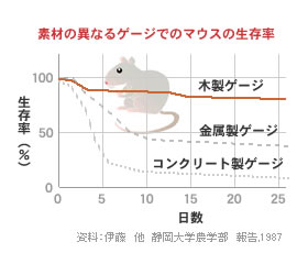 マウスの生存率